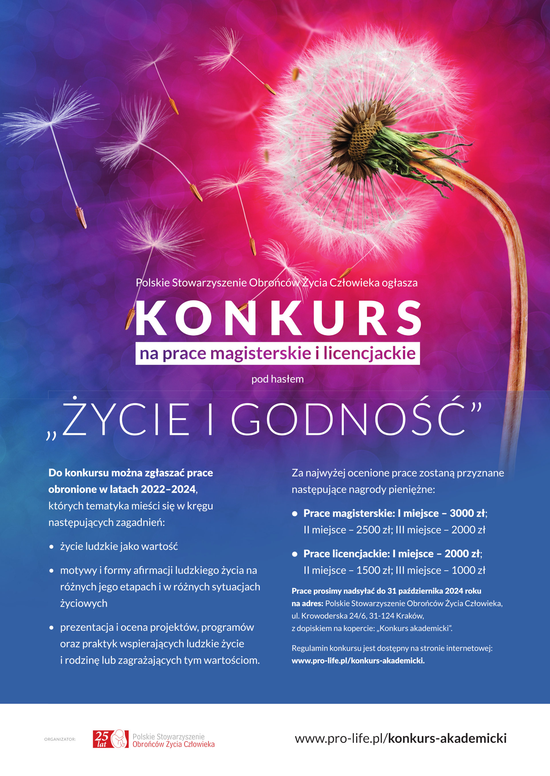 Konkurs akademicki „Życie i godność”